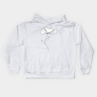 A simple flower Kids Hoodie